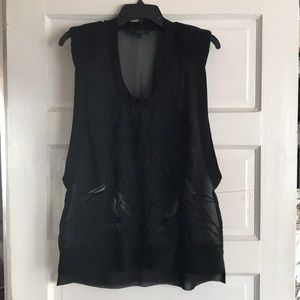 Elegant black over shirt  -  xiao chong collection